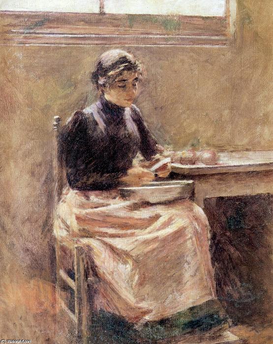 Peeling Apples — Theodore Robinson
