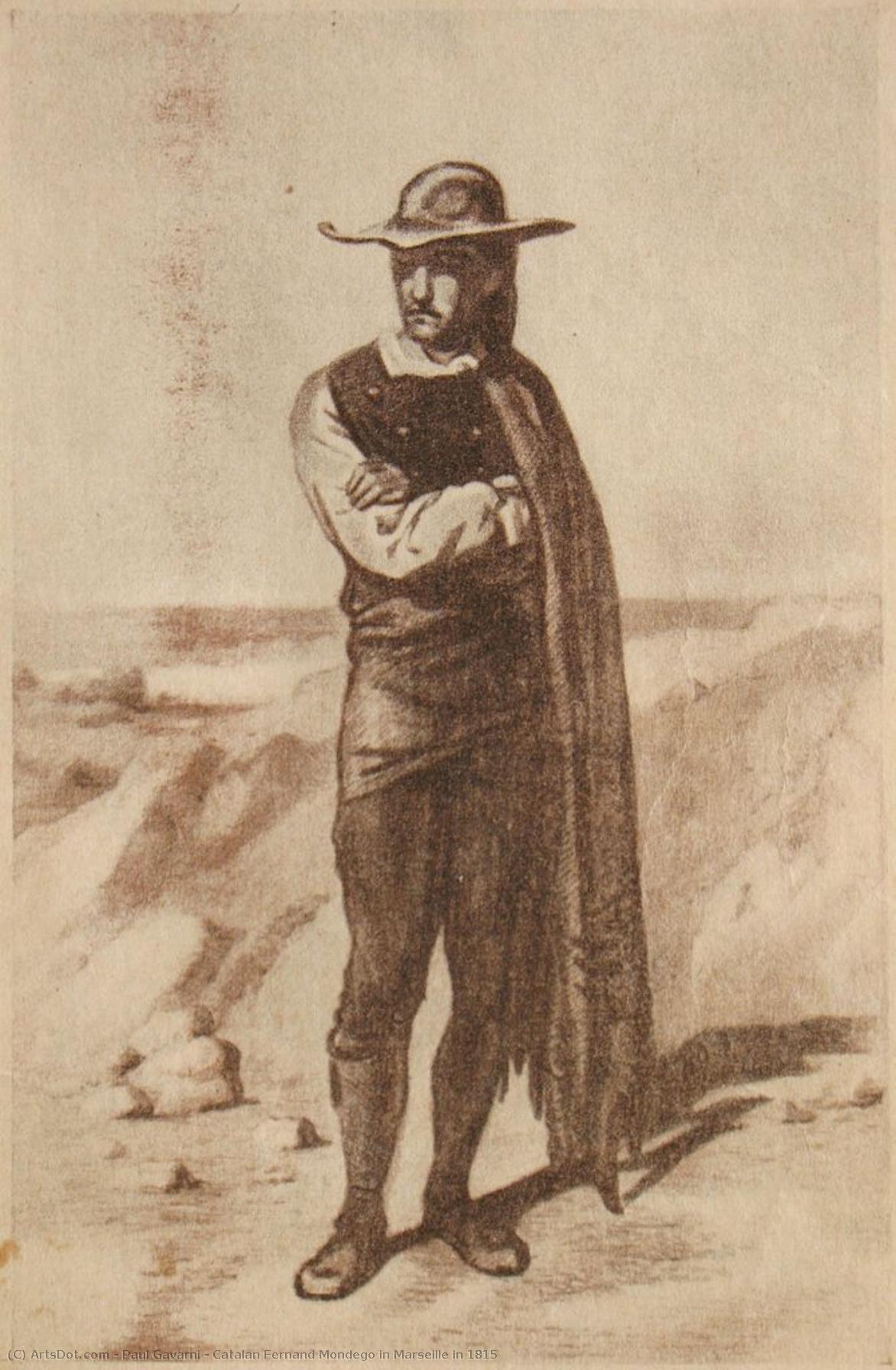 Catalan Fernand Mondego In Marseille In 1815 — Paul Gavarni