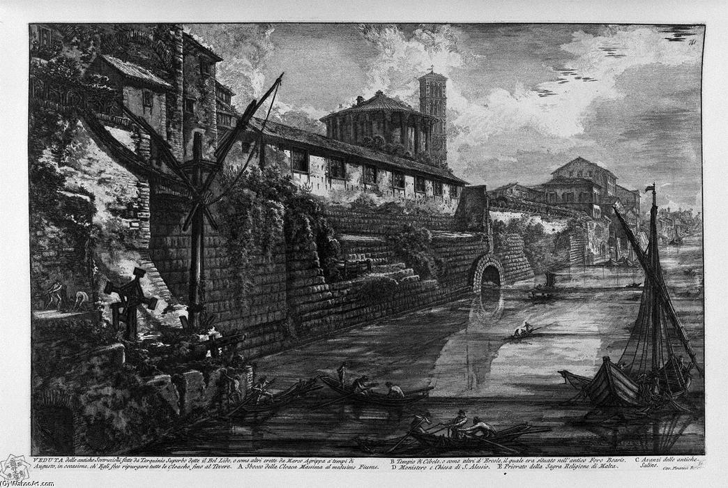 View Of The Tiber Island — Giovanni Battista Piranesi