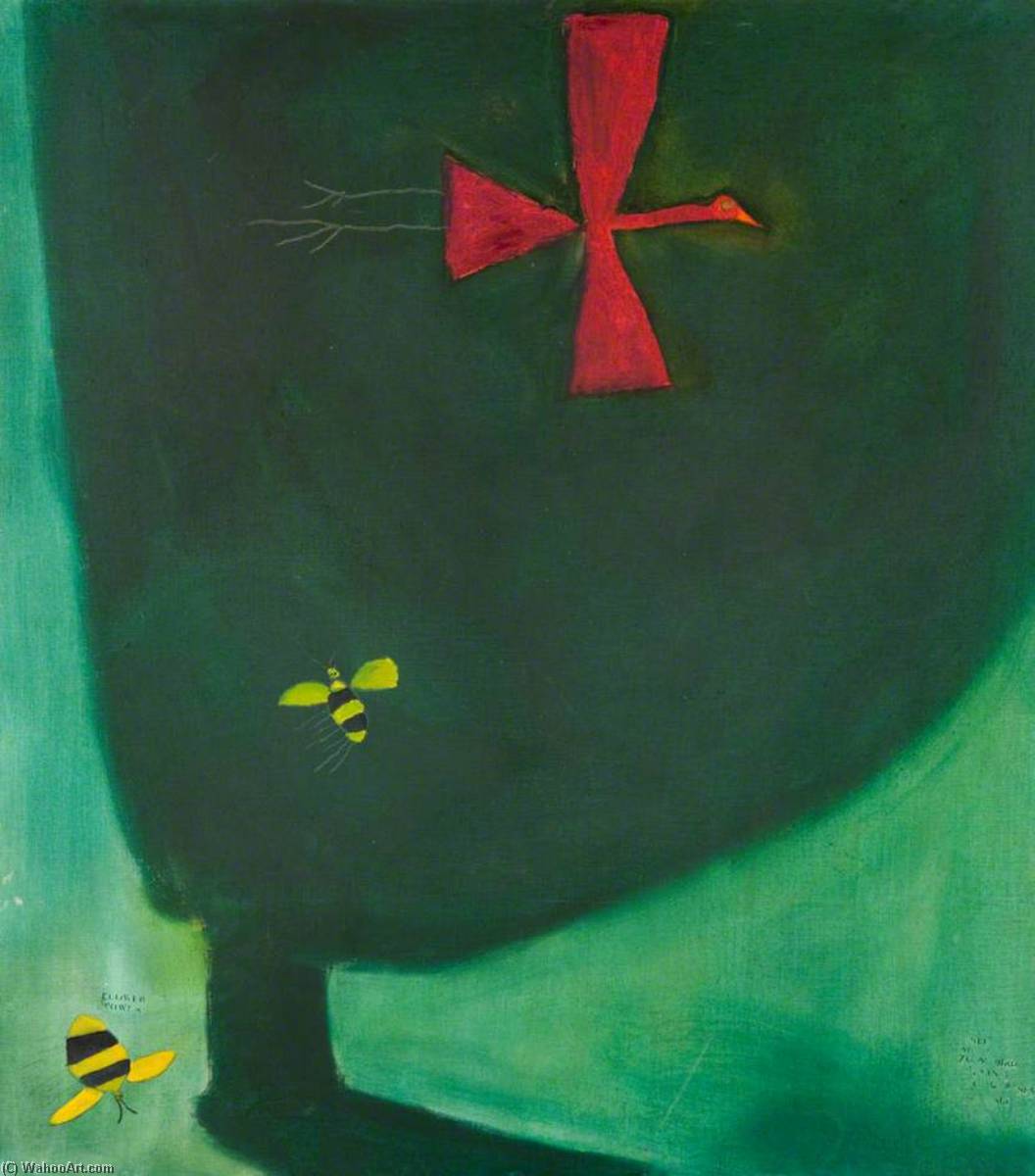 Zoom Bird And Bees (recto) — Pat Douthwaite