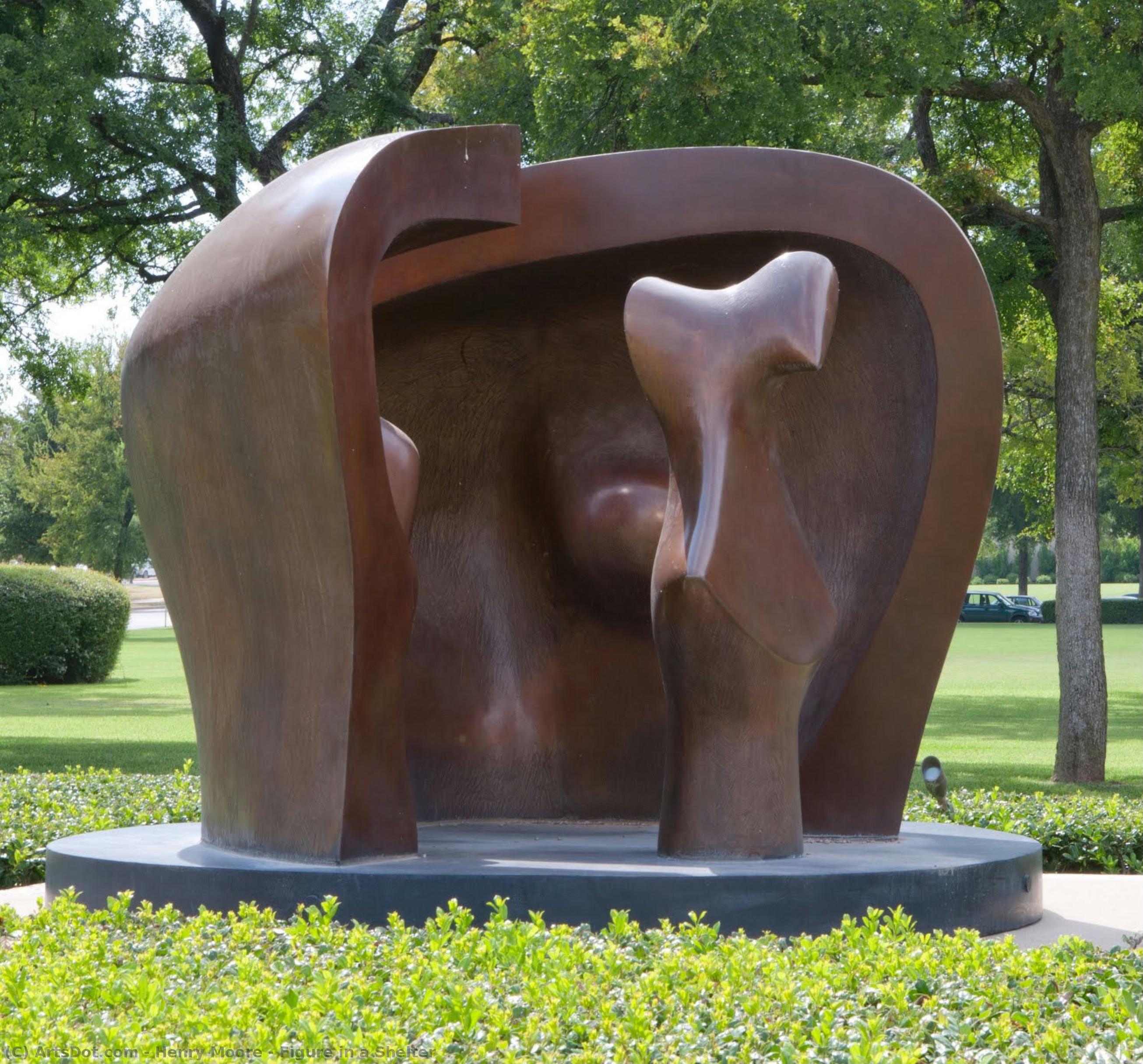 Figure In A Shelter — Henry Moore