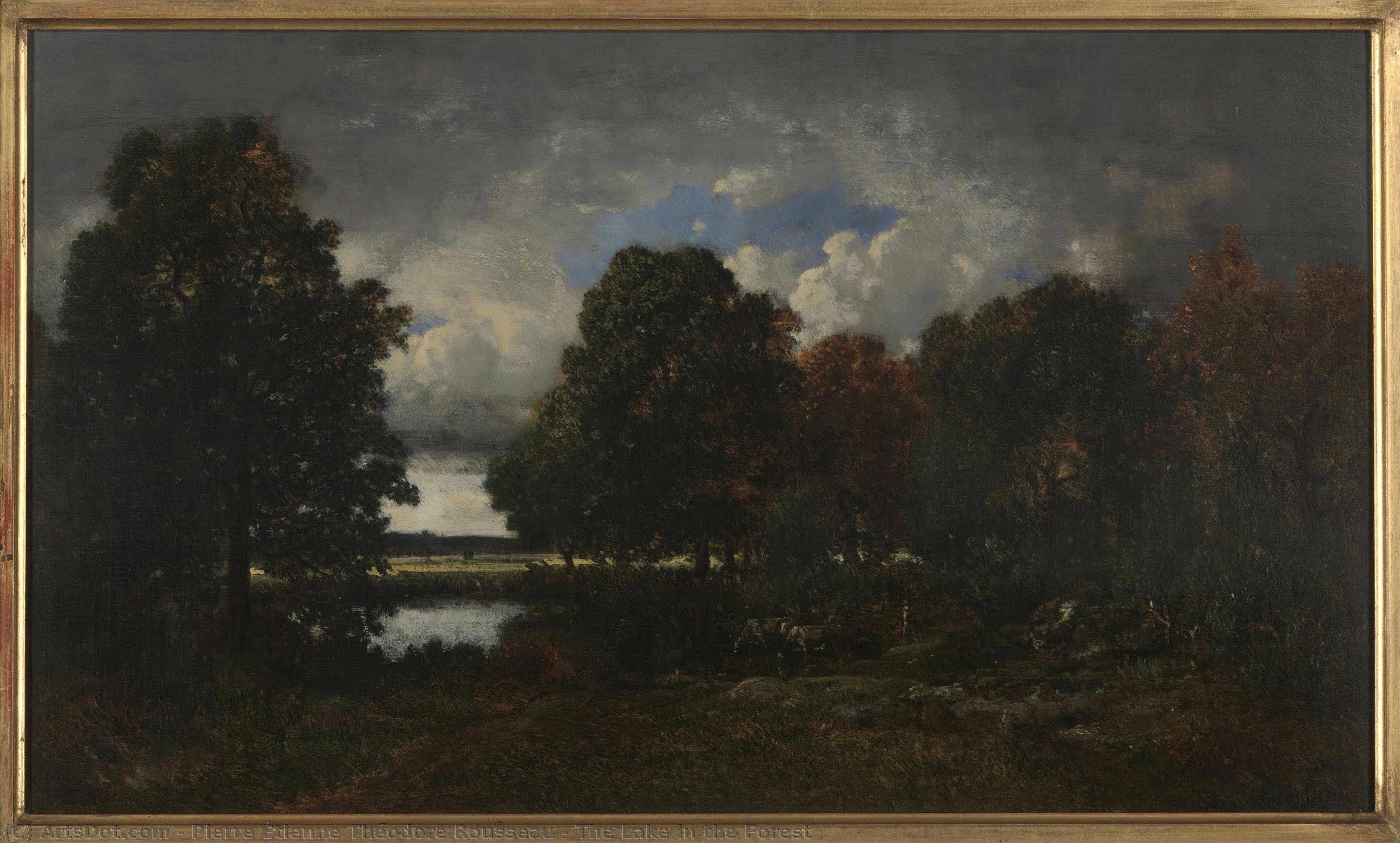 The Lake In The Forest — Pierre Étienne Théodore Rousseau