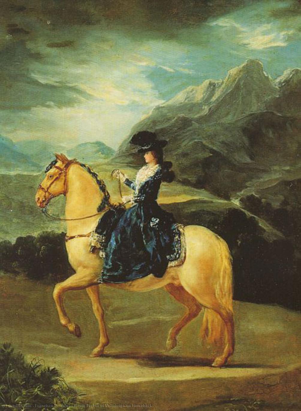María Teresa Von Vallabriga Auf Einem Pferd — Francisco José De Goya Y Lucientes