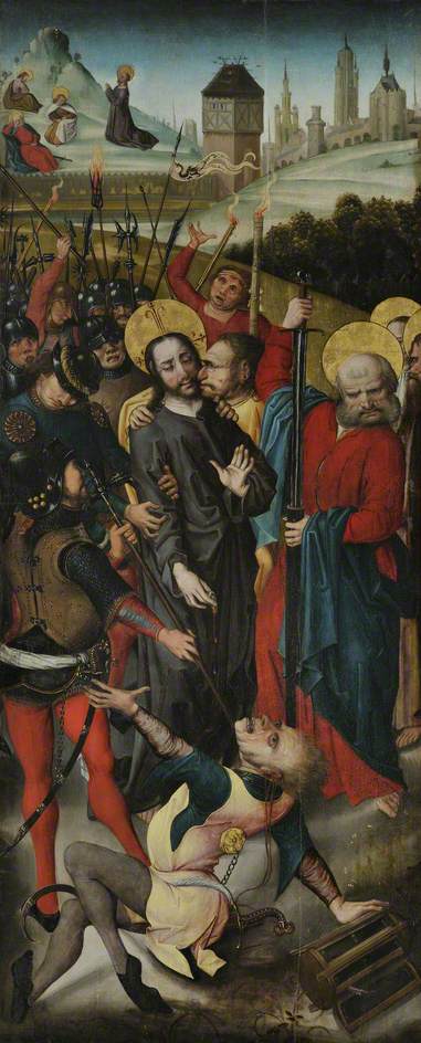 Betrayal Of Christ, With The Agony In The Garden — Master Of The View Of Saint Gudule