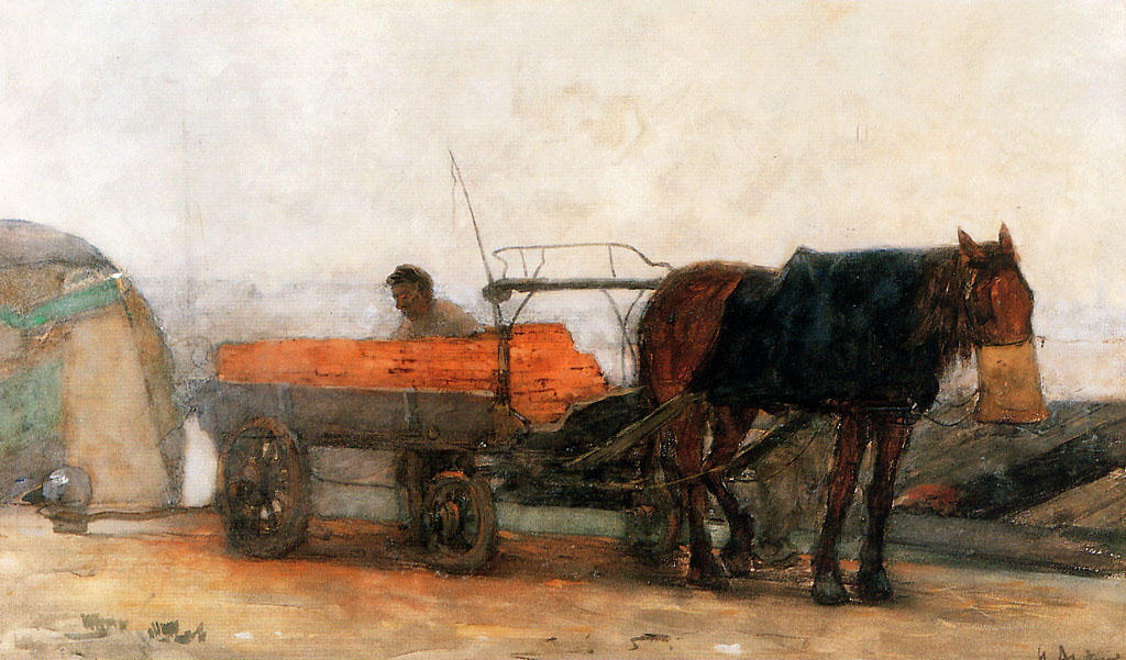 Horse And Carriage — Pieter Florentius Nicolaas Jacobus Arntzenius