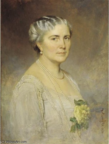 Portrait Of Margarethe Gräfin Lanckorónska — Baron Heinrich Von Angeli