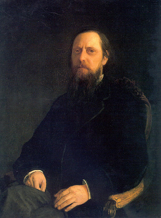 Portrait Of The Author Mikhail Saltykov-shchedrin — ニコライ・ゲ