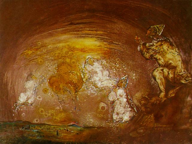 Untitled (landscape With Celestial Beings), 1980 — サルバドール・ダリ