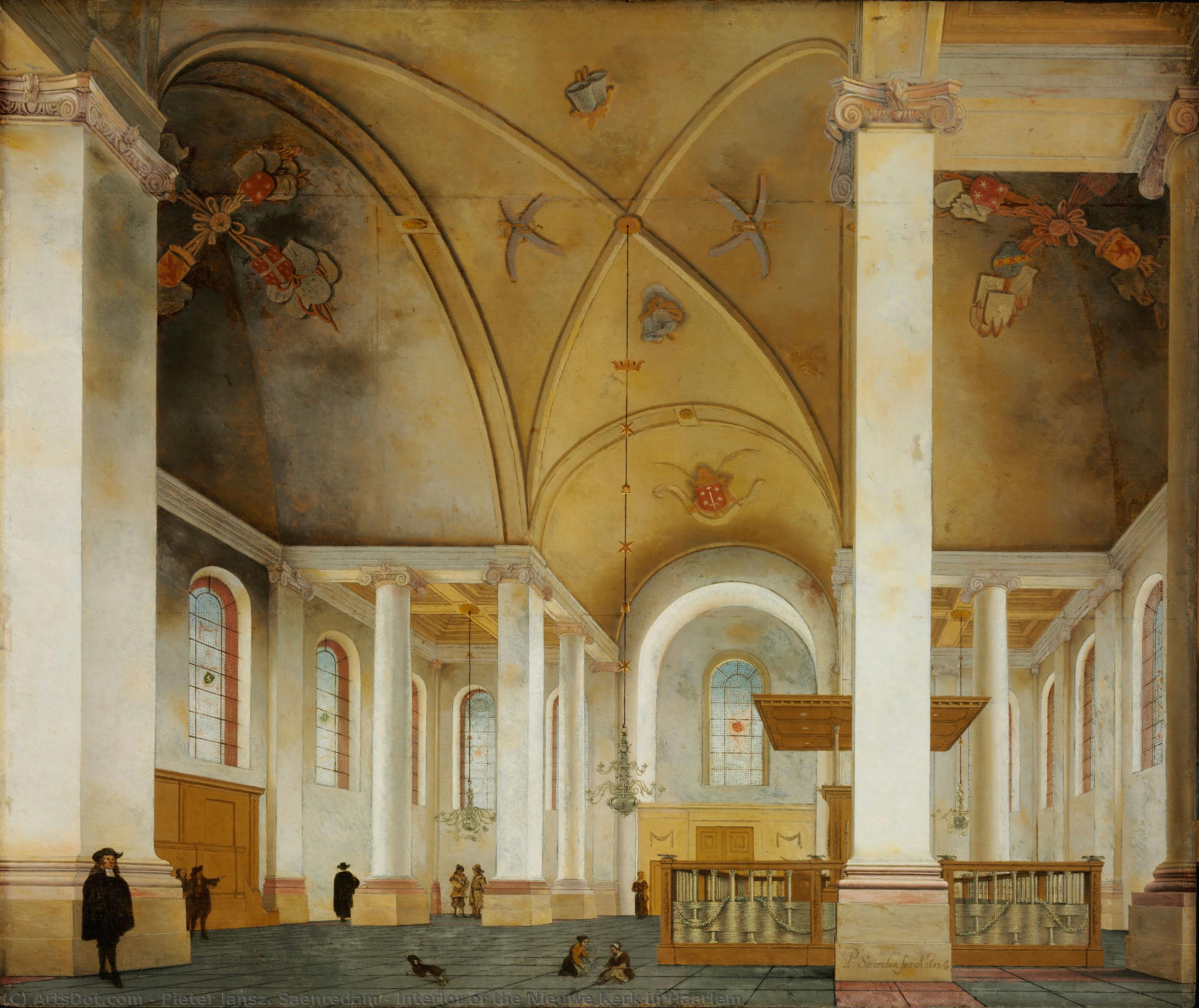 Interior Of The Nieuwe Kerk In Haarlem — Питер Јанс Ван Саенредам