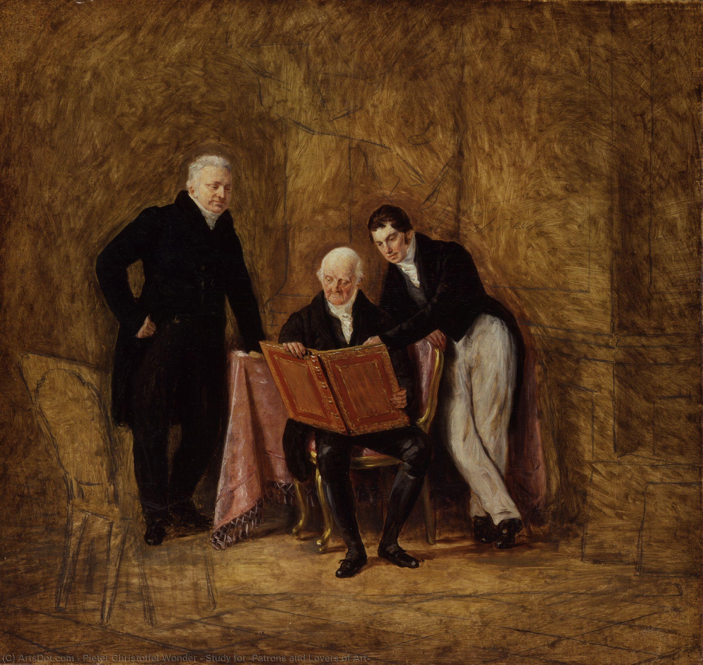 Study For 'patrons And Lovers Of Art' — Pieter Christoffel Wonder