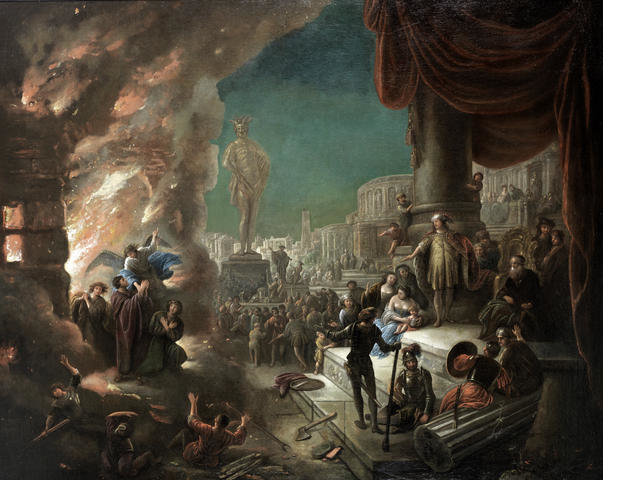 Meshach And Abednego In The Fiery Furnace — Jacob Willemsz De Wet