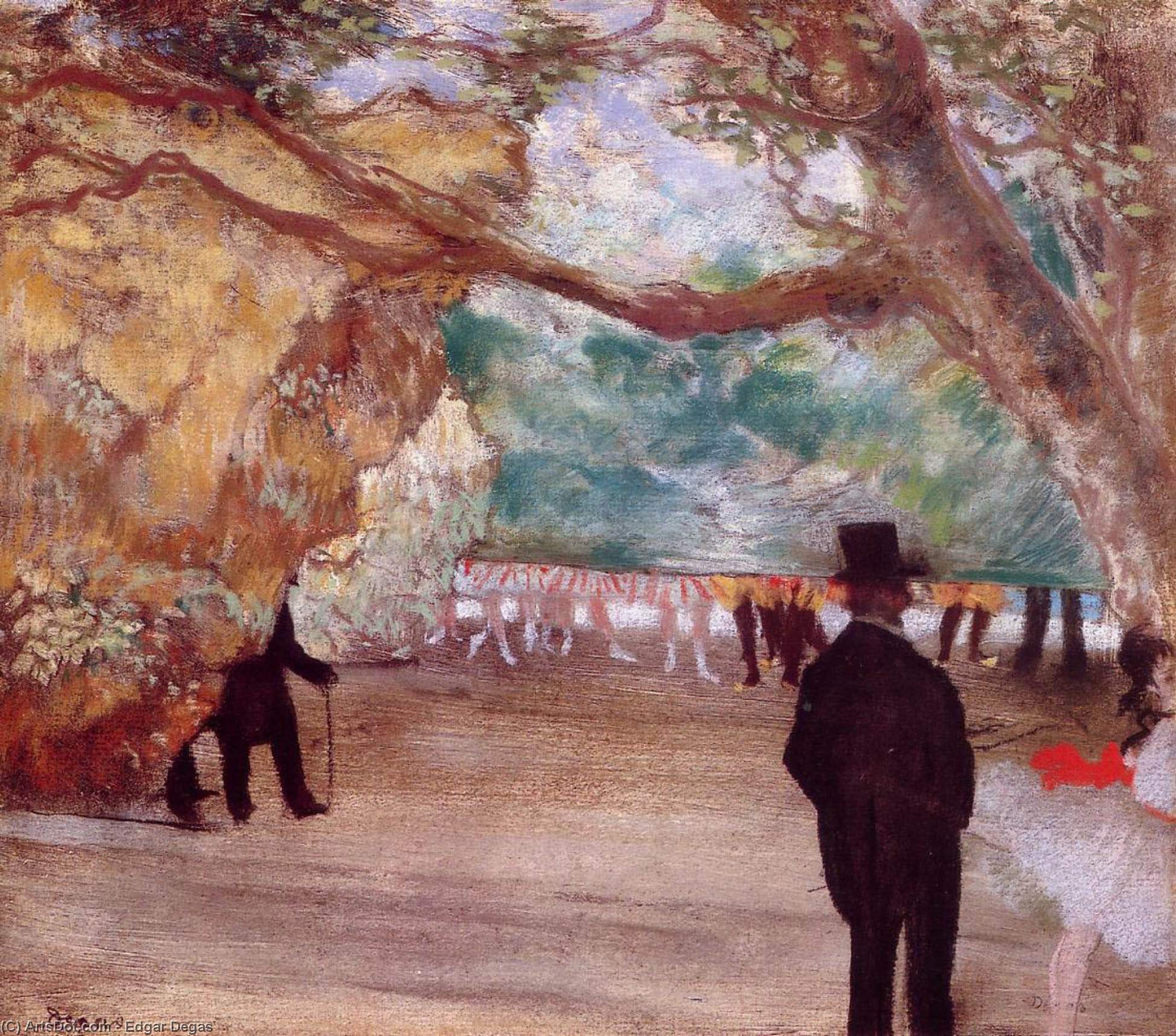 The Curtain — Edgar Degas