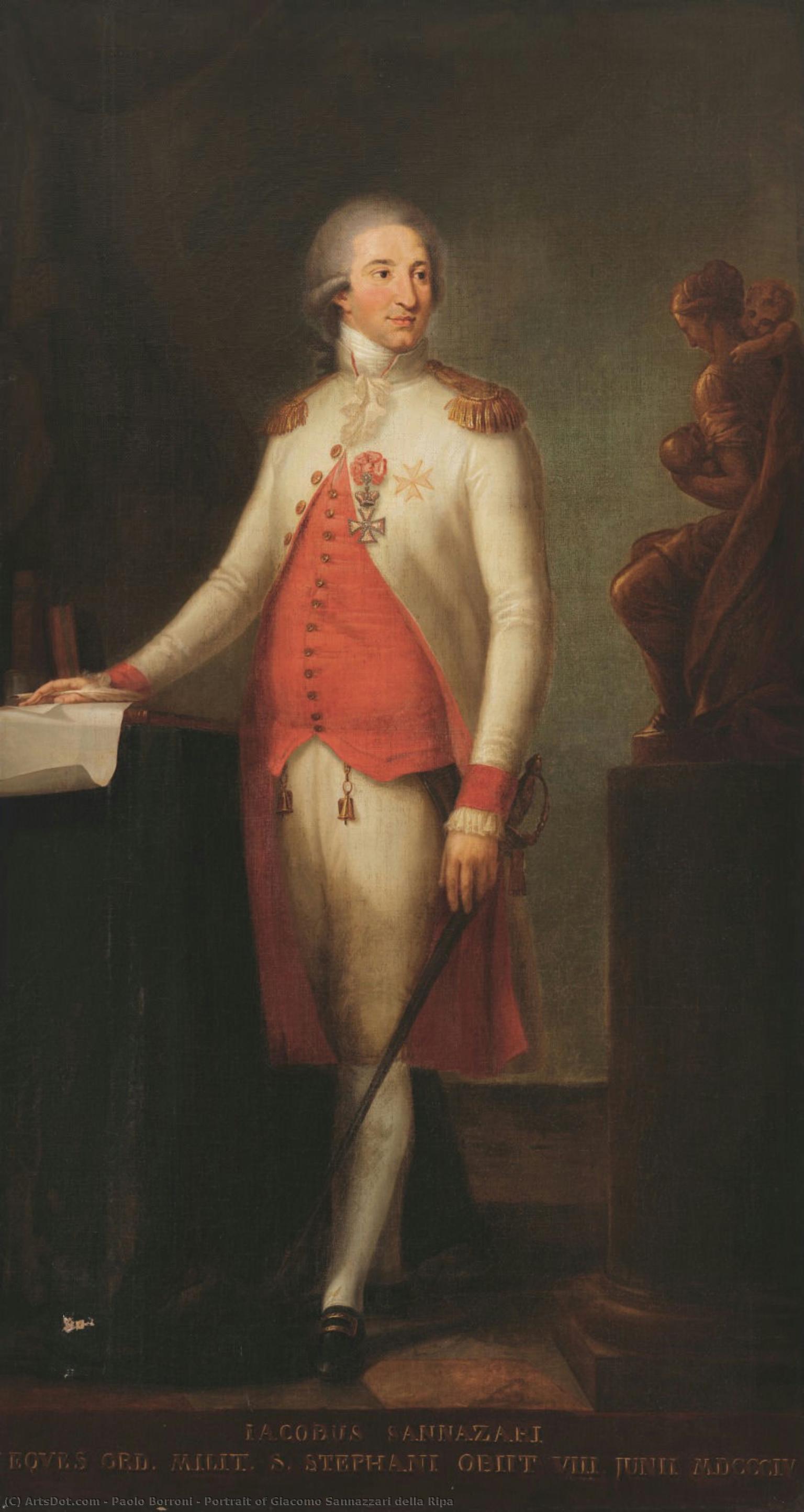 Portrait Of Giacomo Sannazzari Della Ripa — Paolo Borroni