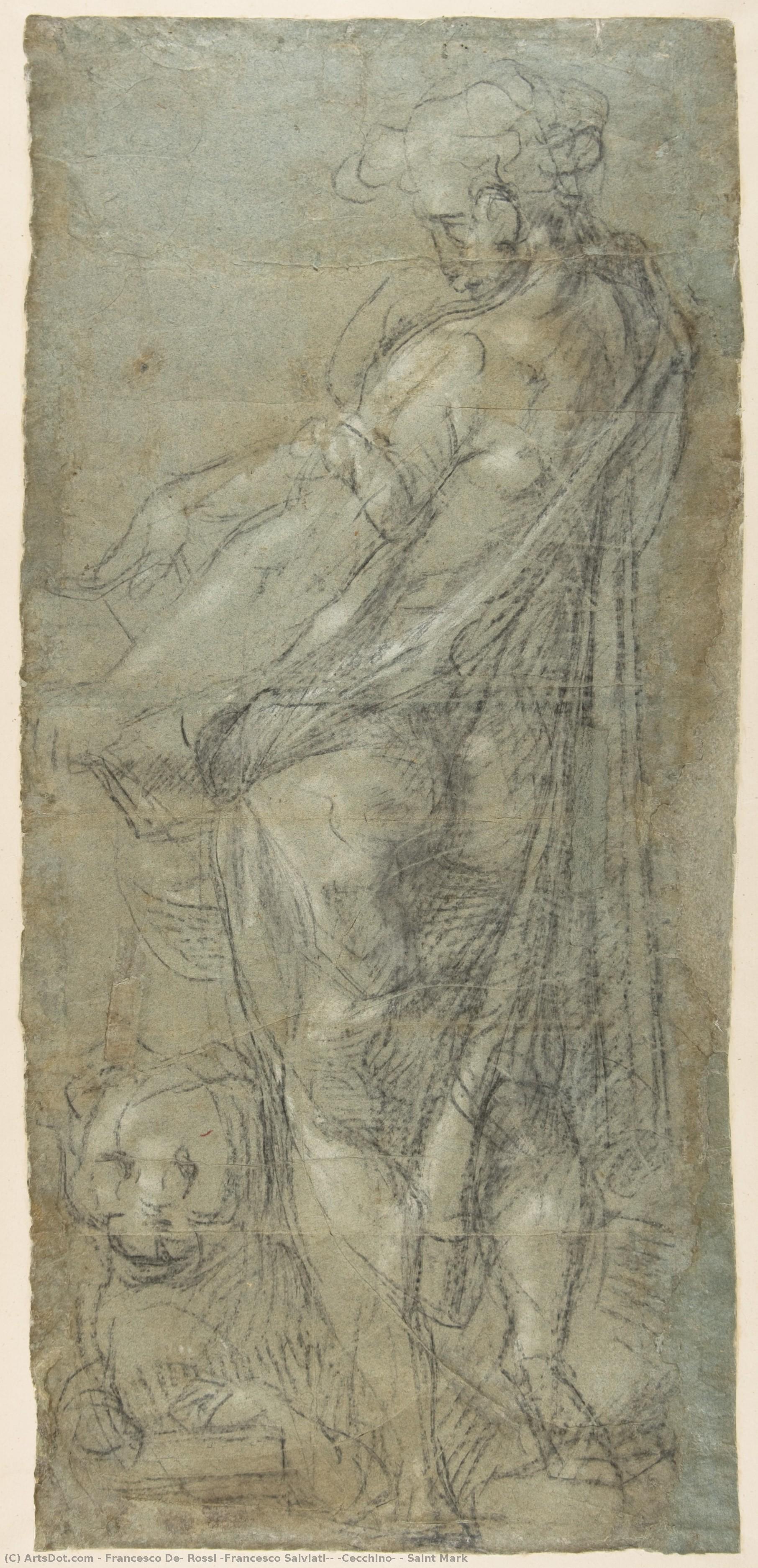 Saint Mark — Francesco De Rossi (francesco Salviati) (cecchino)