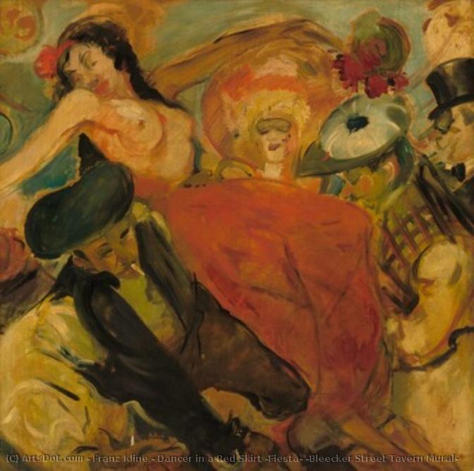 Dancer In A Red Skirt (fiesta) (bleecker Street Tavern Mural) — Franz Kline