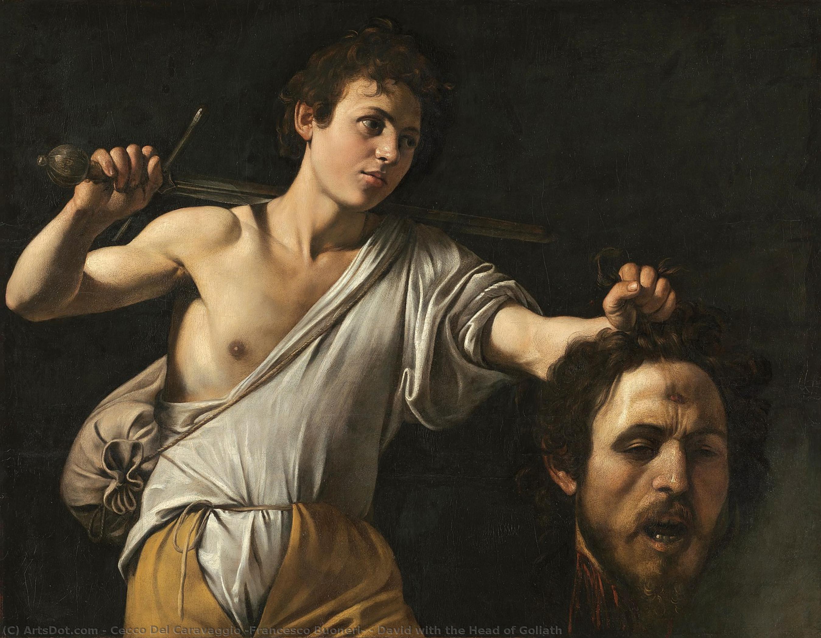 David With The Head Of Goliath — Cecco Del Caravaggio (francesco Buoneri)