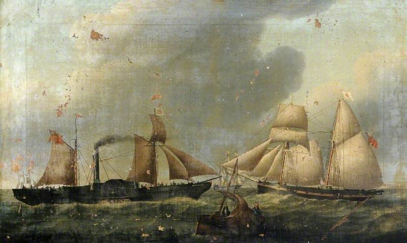 The Paddle Steamers 'monarch' And 'griffin' — William Griffin