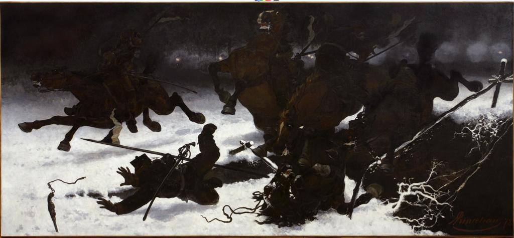 Patrouille De Uhlans (surprise Dans Une Embuscade) — Princeteau Pierre Charles Marie