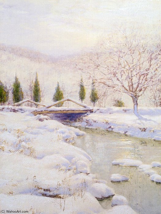 The Bridge Winter — Walter Launt Palmer