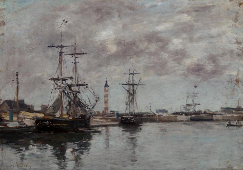 The Port Of Deauville — Eugène Louis Boudin