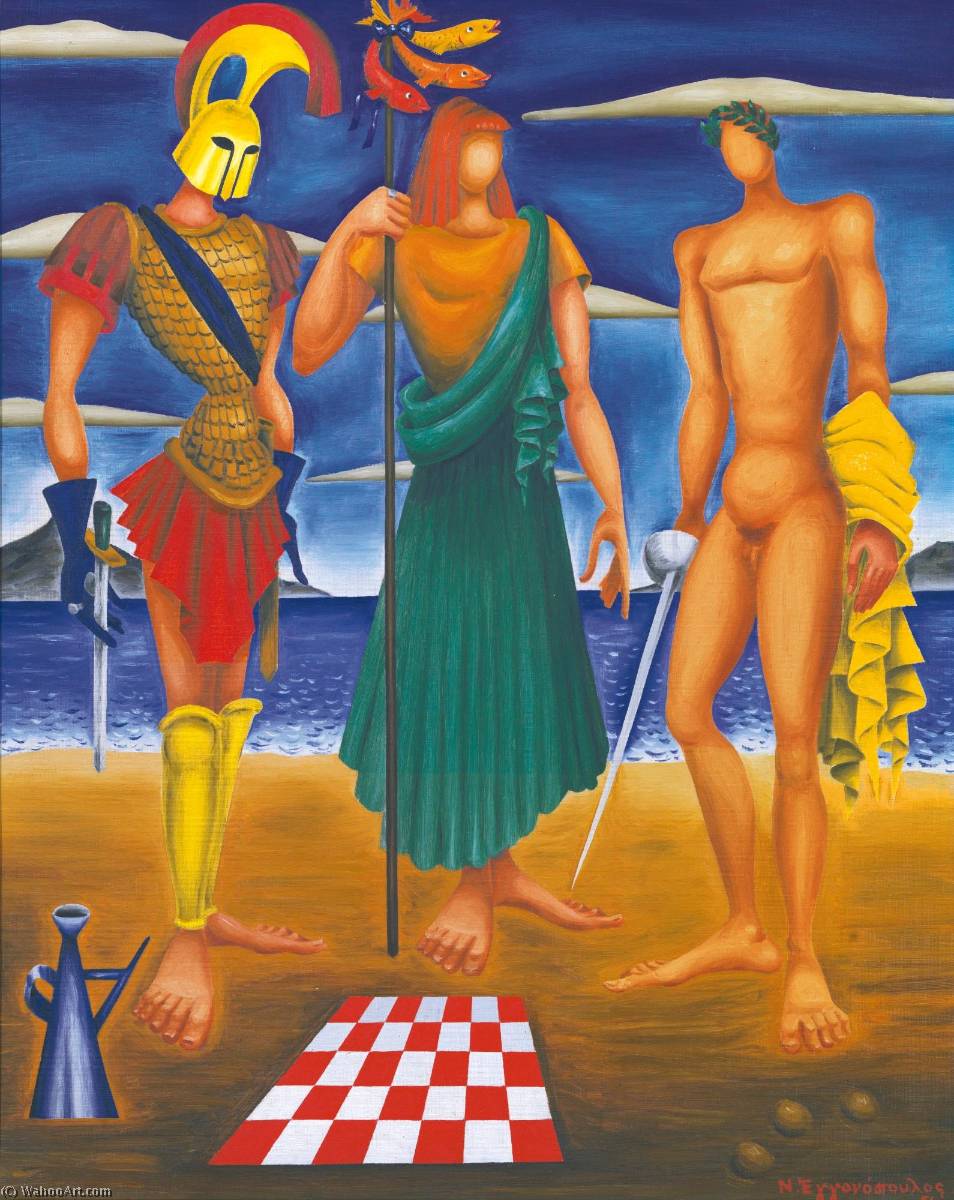 Two Philosophers And A Soldier — Nikos Engonopoulos