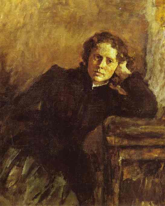 By The Window. Portrait Of Olga Trubnikova — Valentin Alexandrovich Serov