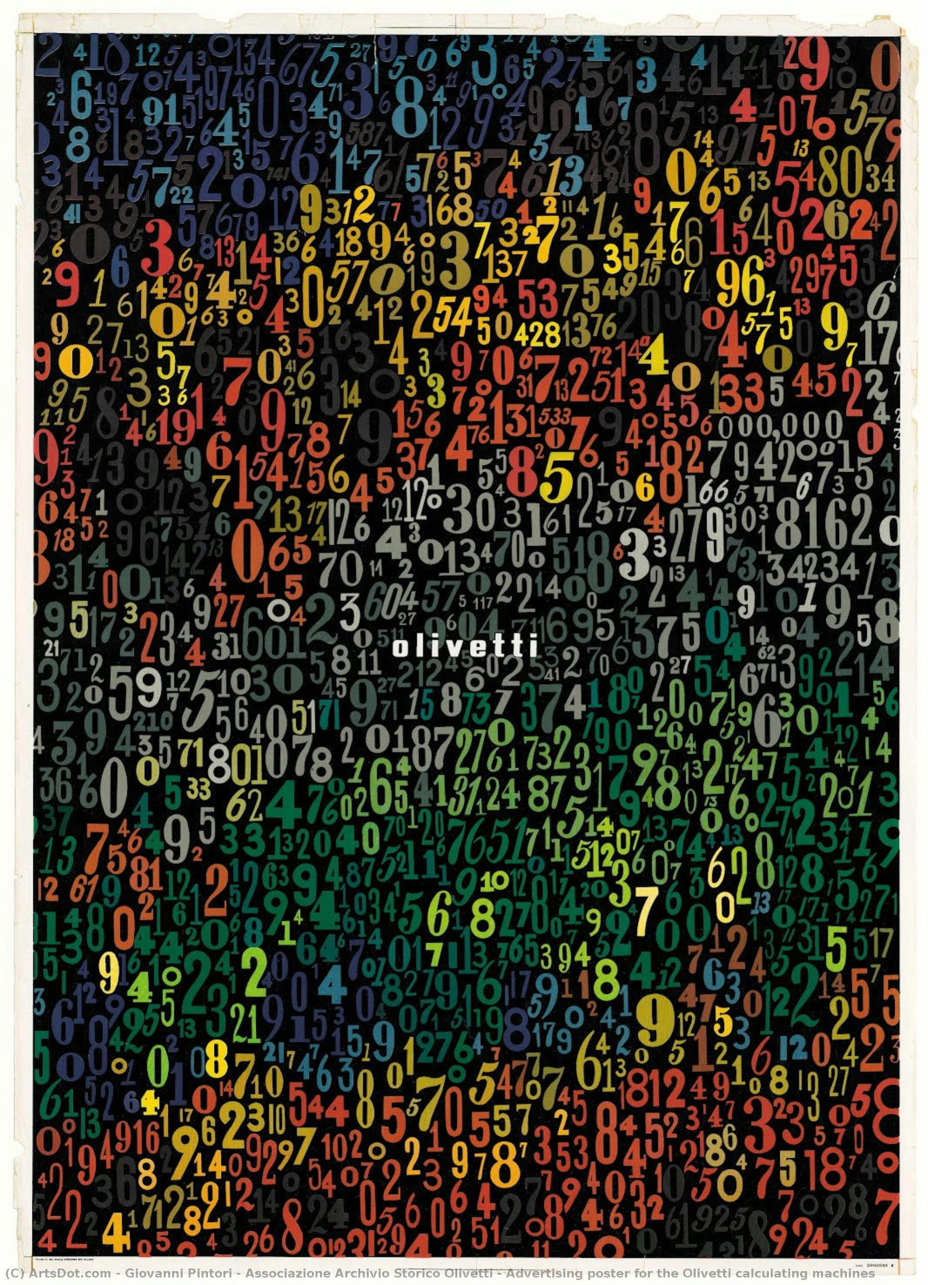 Associazione Archivio Storico Olivetti - Advertising Poster For The Olivetti Calculating Machines — Giovanni Pintori