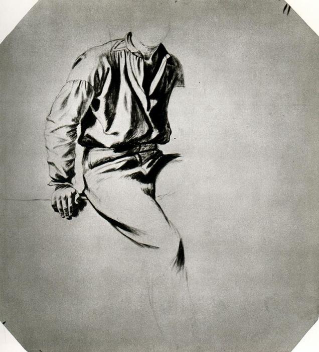 Study Of A Riverman For Watching The Cargo By Night 1 — George Caleb Bingham