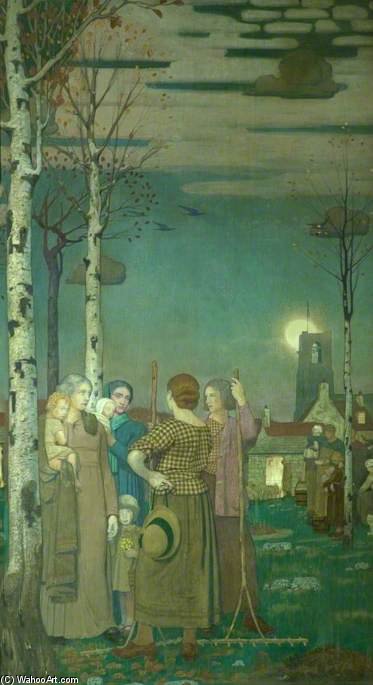 World War Memorial To The Students Of Heanor Grammar School - — Frederick Cayley Robinson