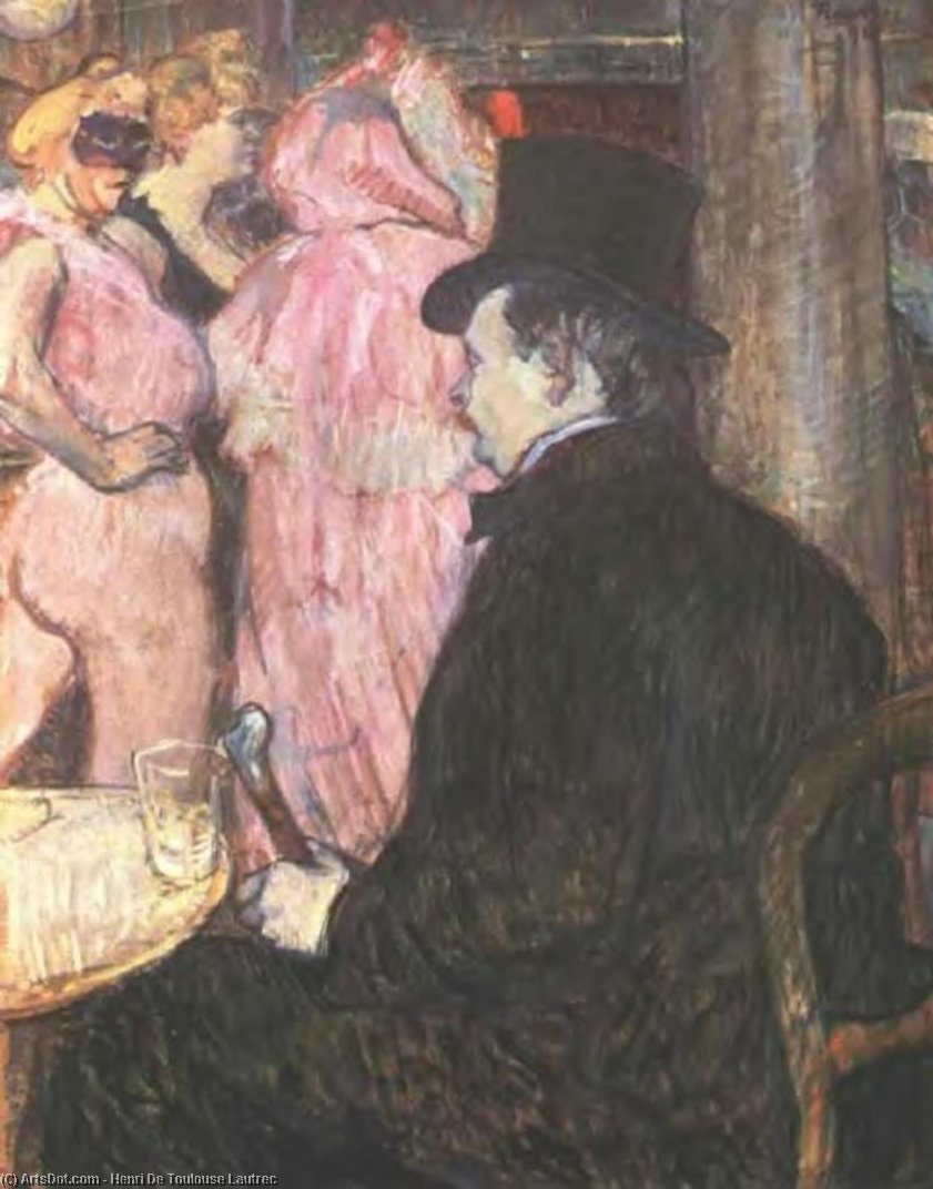 Maxime De Thomas At The Opera Ball — Comte Henri Marie Raymond De Toulouse-lautrec-monfa
