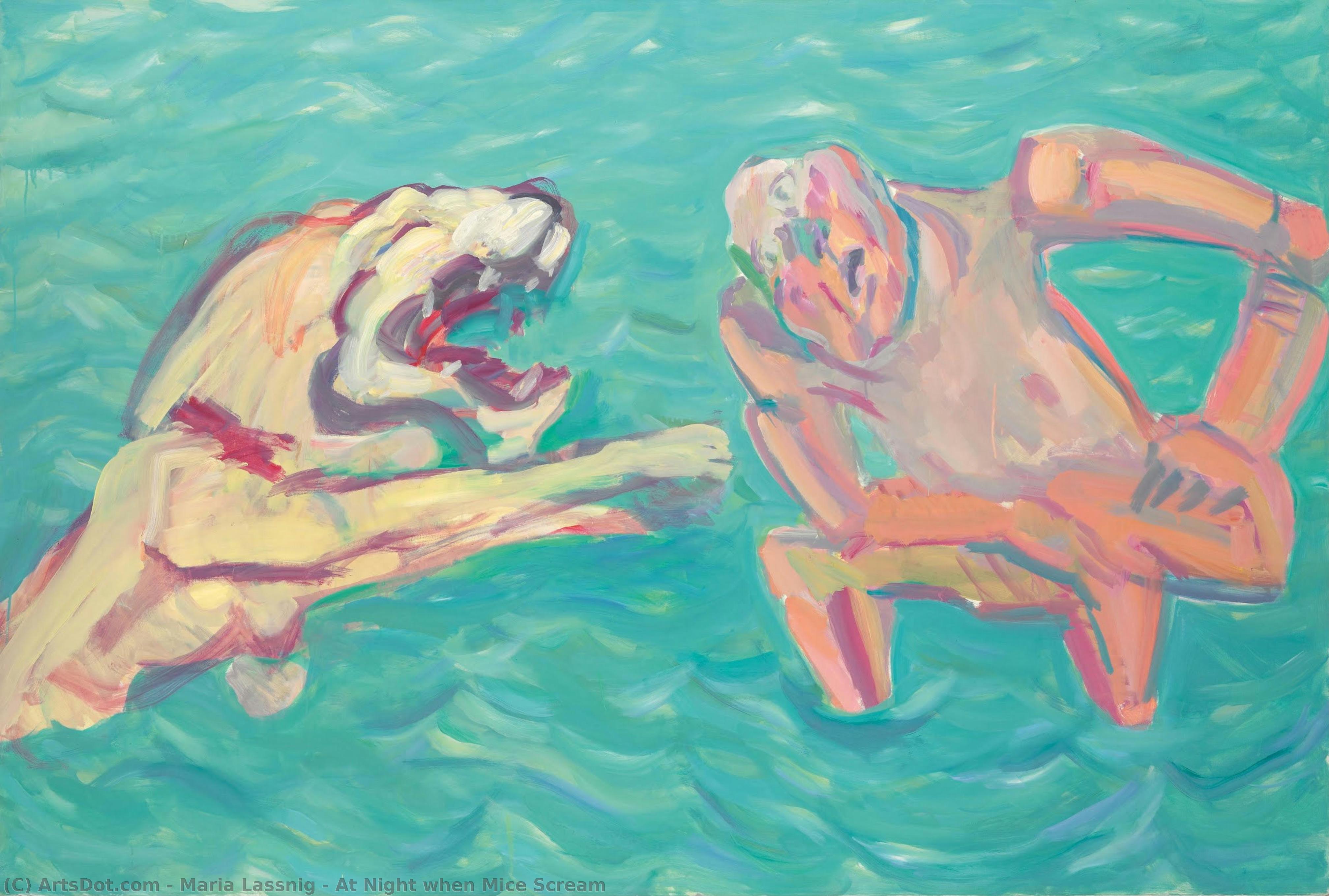 At Night When Mice Scream — Maria Lassnig