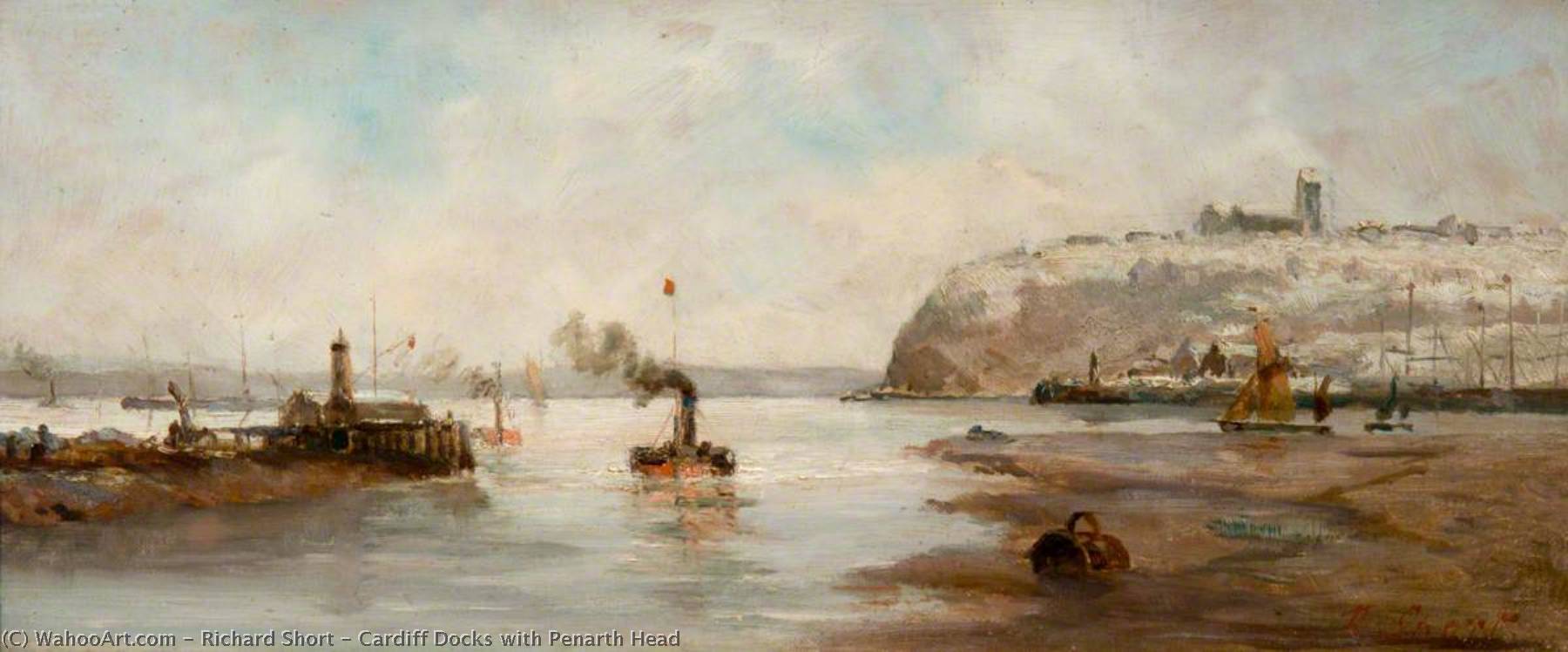 Cardiff Docks With Penarth Head — Richard Short