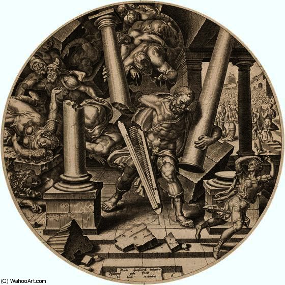 Samson Destroying The Temple Of The Philistines — Maerten Van Heemskerck