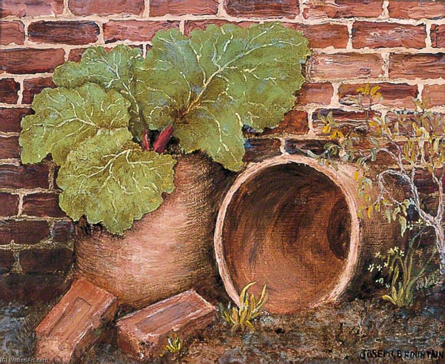 Bricks, Pots And Rhubarb — Joseph Baker Fountain