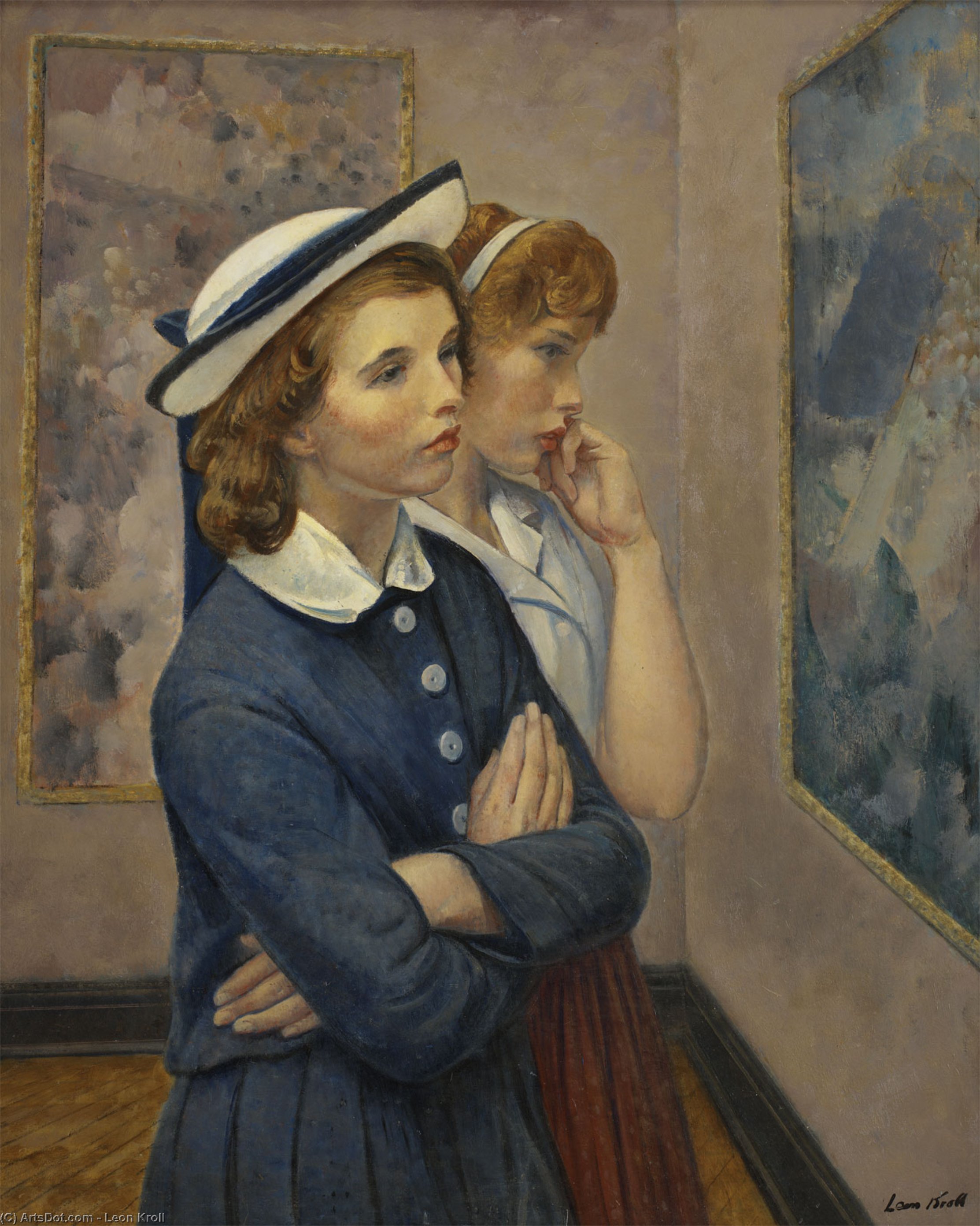 Girls At The Exhibition — Леон Кролл