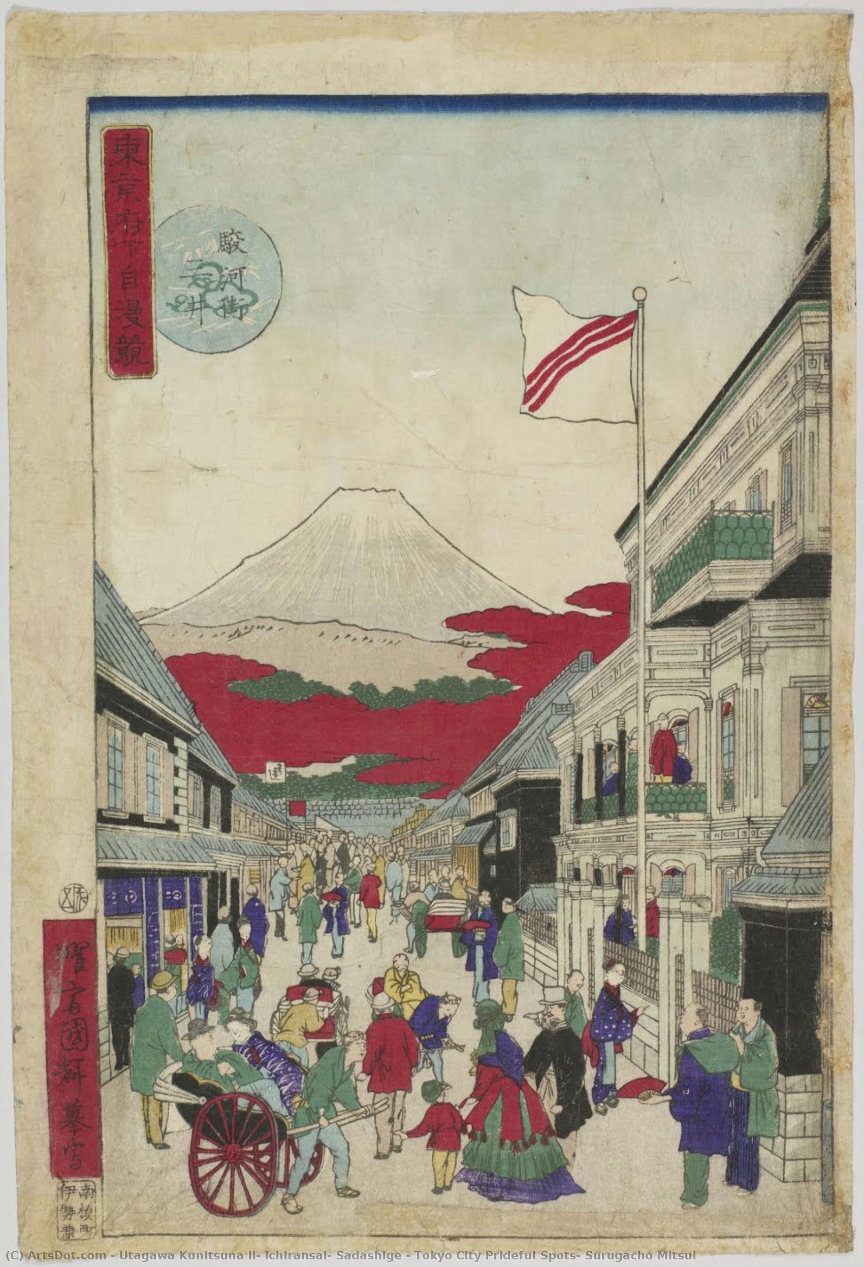 Tokyo City Prideful Spots: Surugacho Mitsui — Utagawa Kunitsuna Ii, Ichiransai, Sadashige