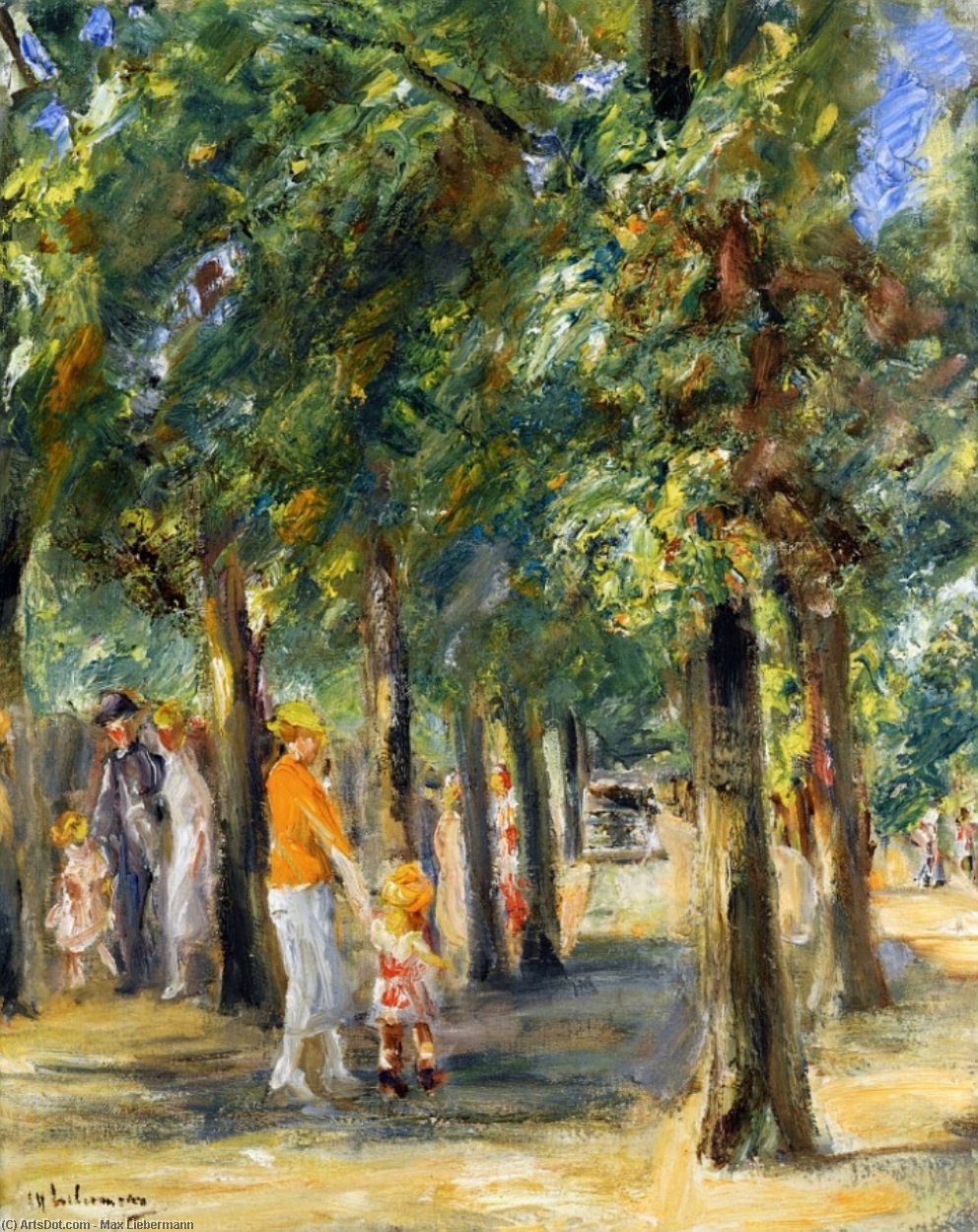 Scene In Tiergrten — Max Liebermann