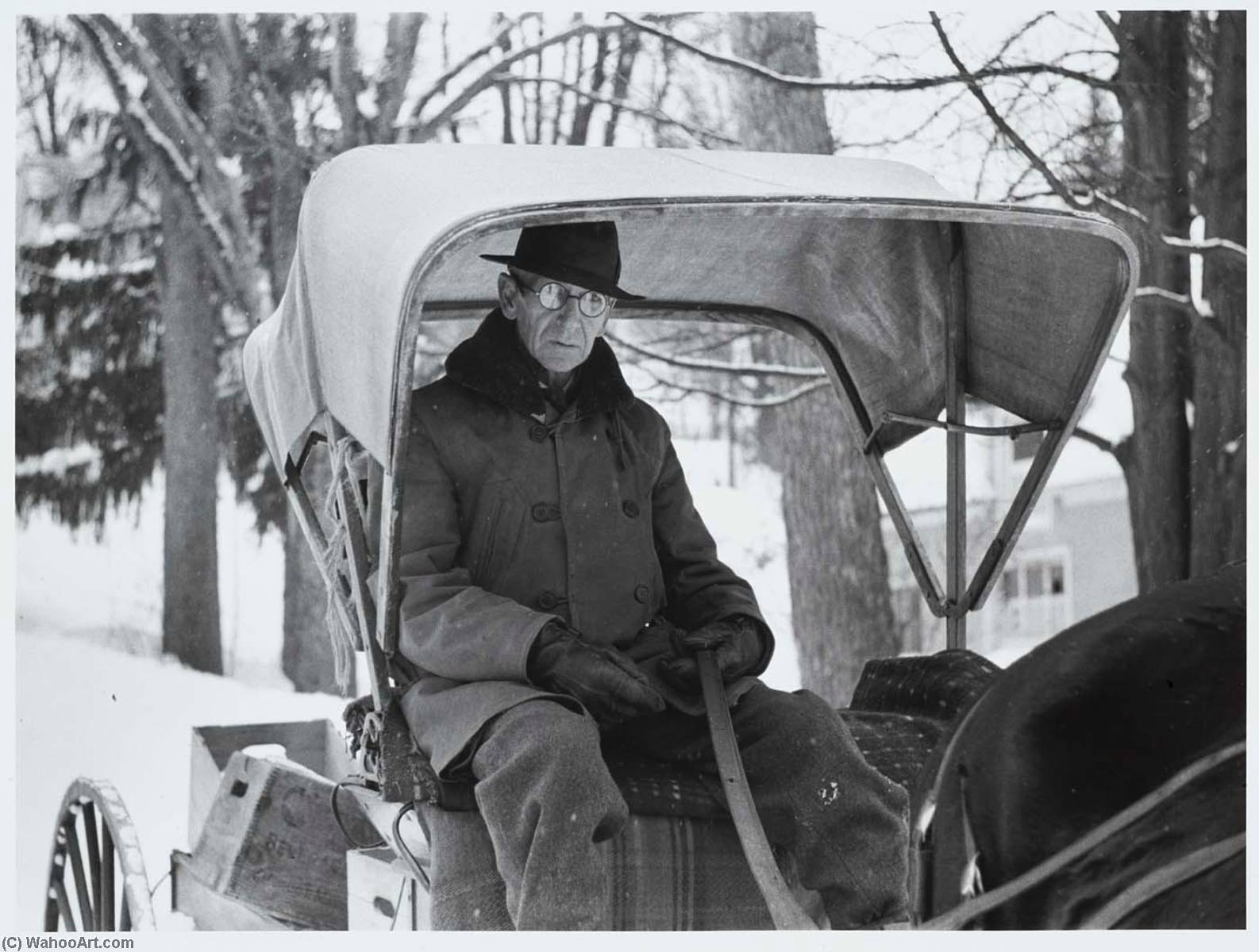 Peddler Who Goes From Door To Door, Selling Hardware And Groceries. Woodstock, Vermont — Marion Post Wolcott
