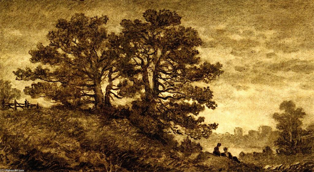 Landscape With Oaks — Christopher Pearse Cranch