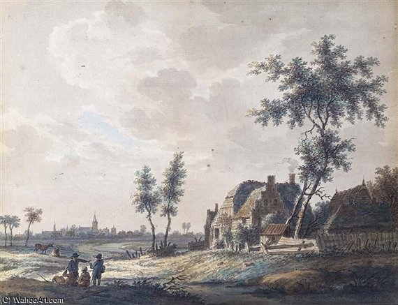 A Pair Of Views, Of Naarden And Weesp — Nicolaas Wicart