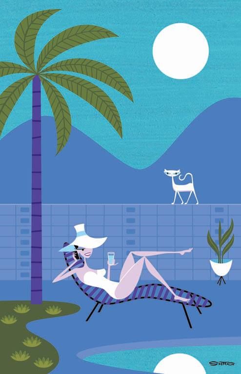 The Milky Moon — Josh Agle (shag)