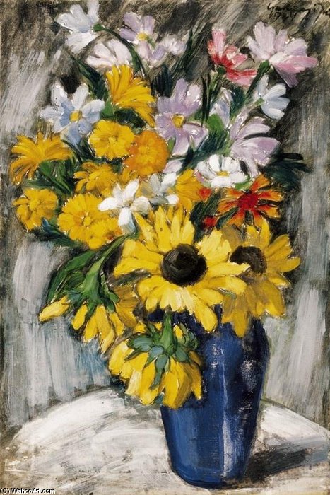 Still-life With A Blue Vase — Jeno Gadanyi