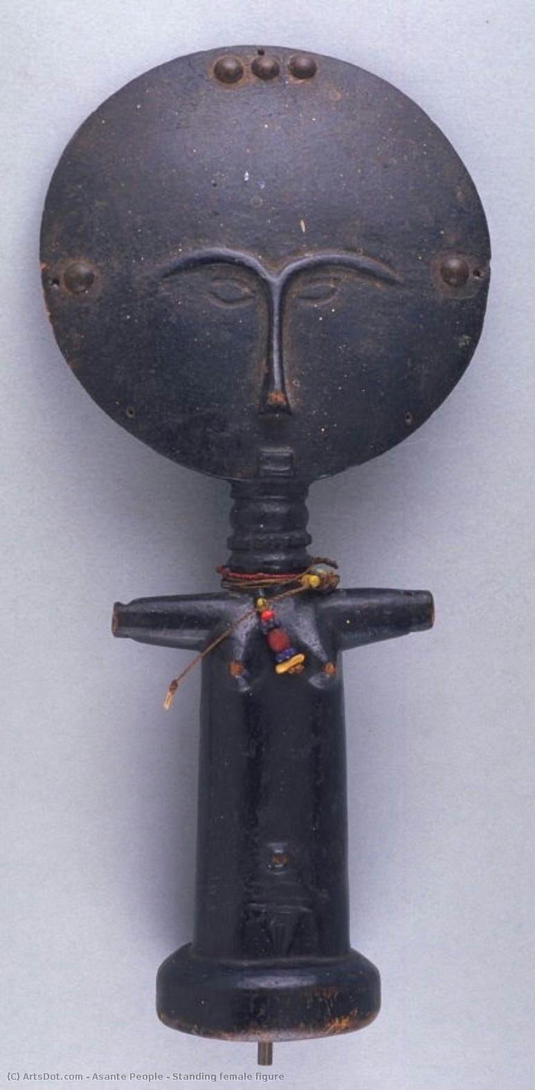Standing Female Figure — Asante People
