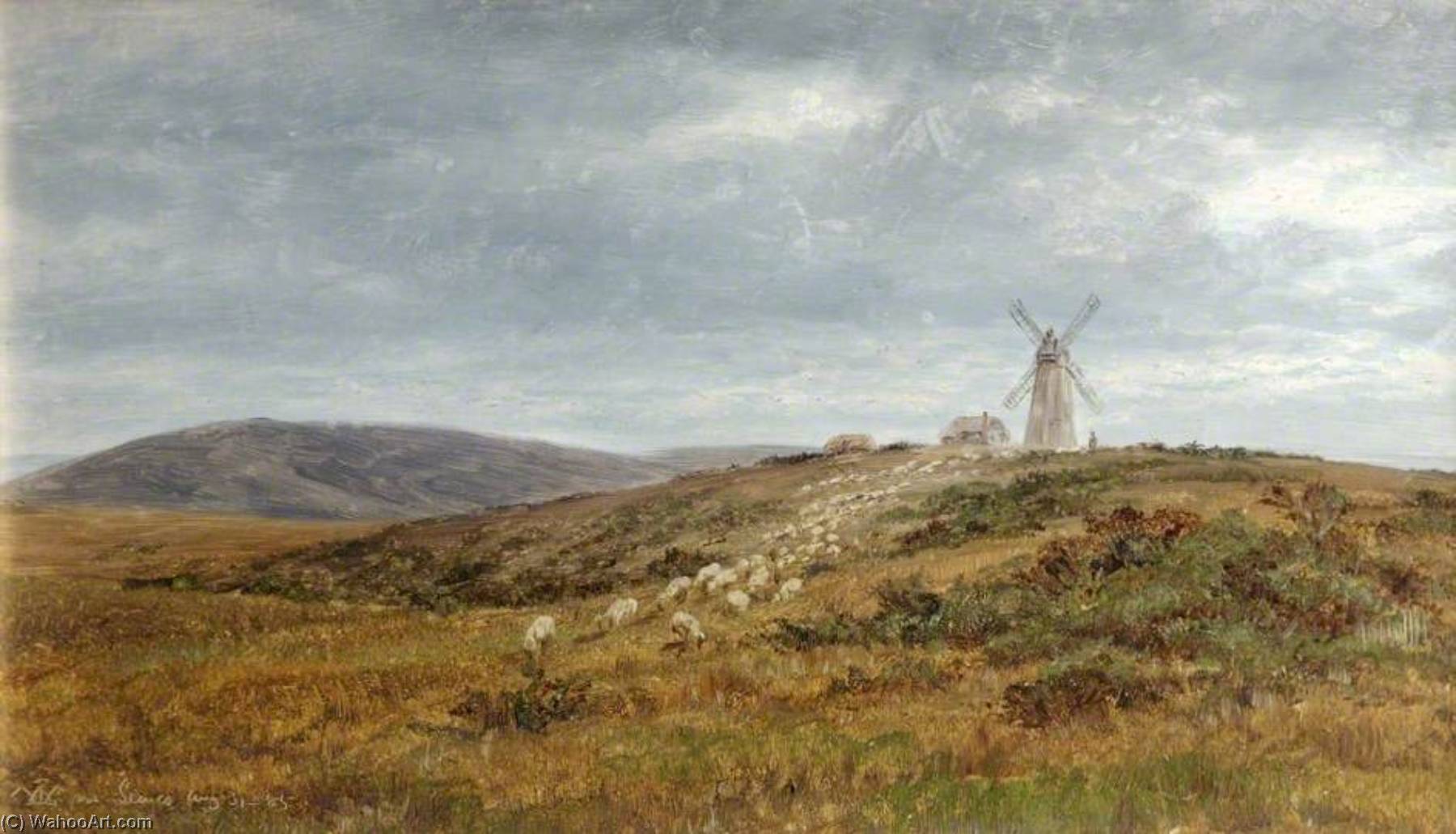 Landscape Near Lewes, Sussex — William Luker