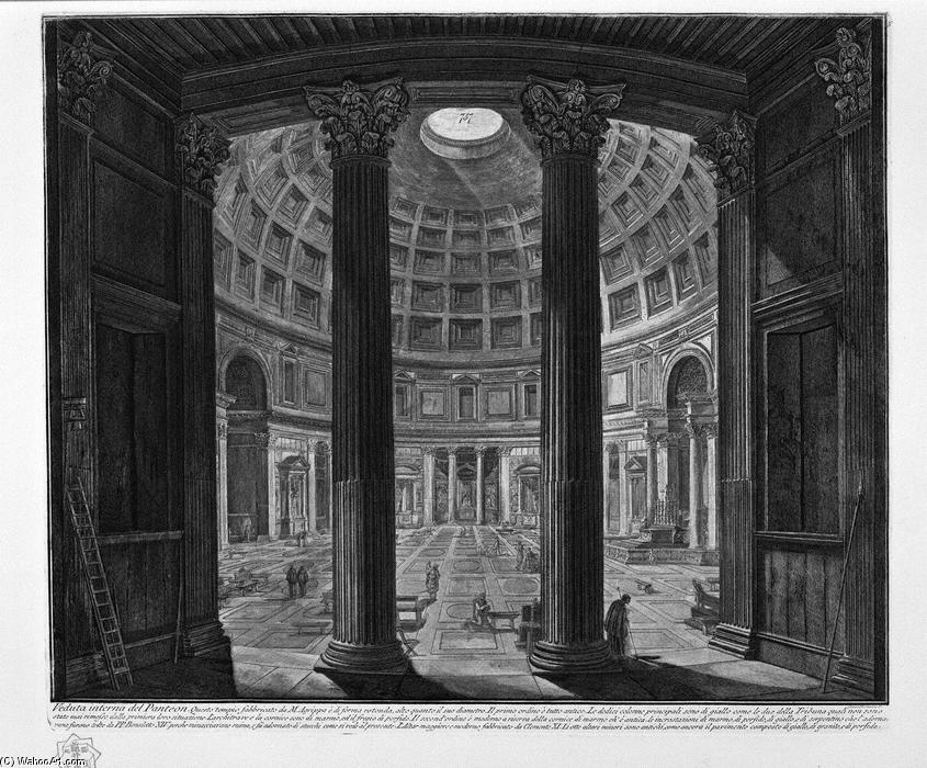 Interior View Of The Pantheon — Giovanni Battista Piranesi