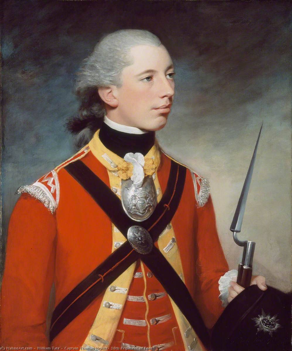 Captain Thomas Hewitt, 10th Regiment Of Foot — William Tate