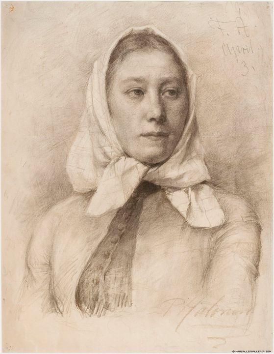 Girl In A Scarf — Pekka Halonen