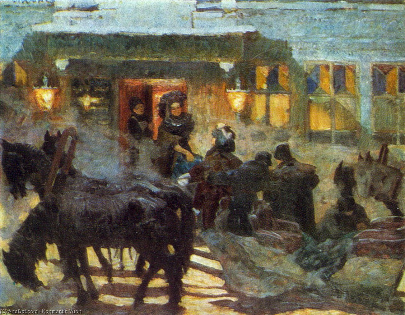 The Triple Near Old ''yar'' — Константин Юон