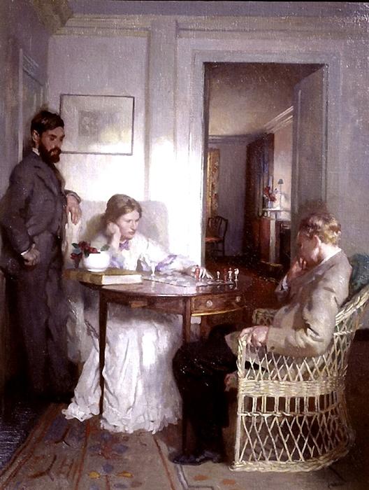 The Chess Players — Sir William Newenham Montague Orpen