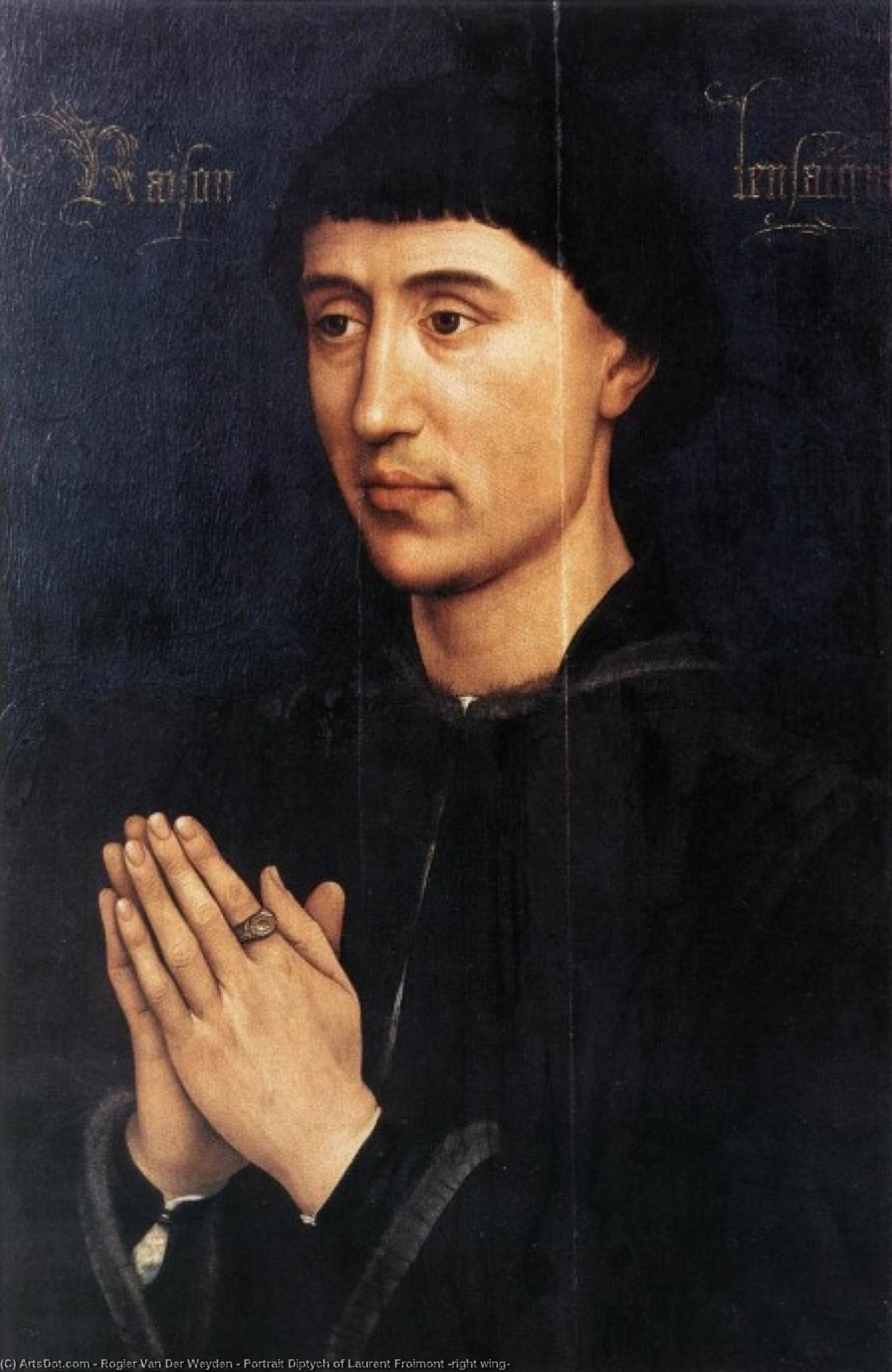 Retrato Diptico De Laurent Froimont (ala Derecha) — Rogier Van Der Weyden